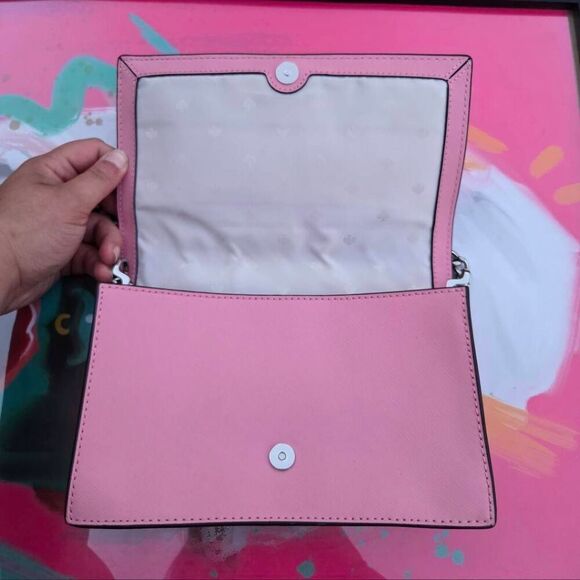 Kate Spade New York Cameron Pink Monotone Chain Shoulder Bag - Picture 5 of 9